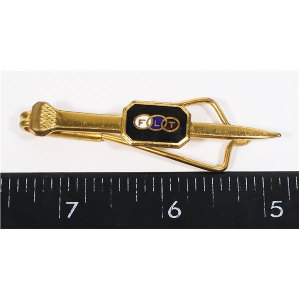 #1289 VINTAGE TIE CLIP FLT VINTAGE FASHION