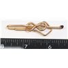 Image 1 : #1294 VINTAGE MEN'S FASHION TIE CLIP SWANK 10K RGP