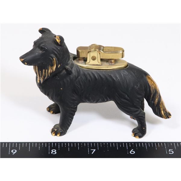 #1309 VINTAGE LIGHTER BORDER COLLIE DOG JAPAN