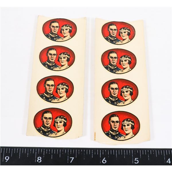 #1325 1939 RUDECAL CANADA ROYAL TOUR 4DECAL SET