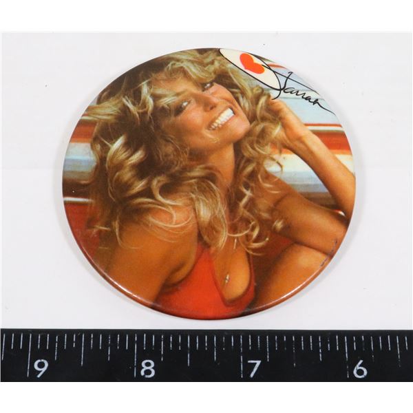 #1330 FARRAH FAWCETT ACTRESS PIN VINTAGE