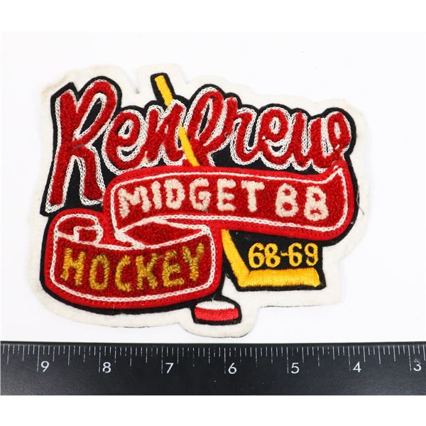 #1337 RENFREW MIDGET 88 HOCKEY 68-69 JACKET PATCH