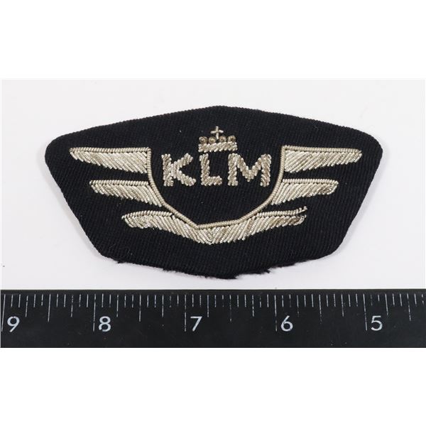 #1341 KLM ROYAL DUTCH AIRLINES PILOT HAT BADGE