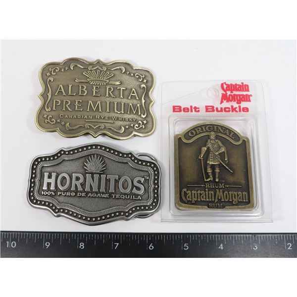 #1344 LOT BELT BUCKLES ALBERTA PREMIUM HORNITOS