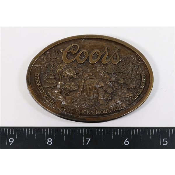 #1346 COORS BELTS BUCKLE MADE IN USA