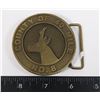 Image 1 : #1347 COUNTY OF 40 MILE NO.8 BELT BUCKLE MADE USA