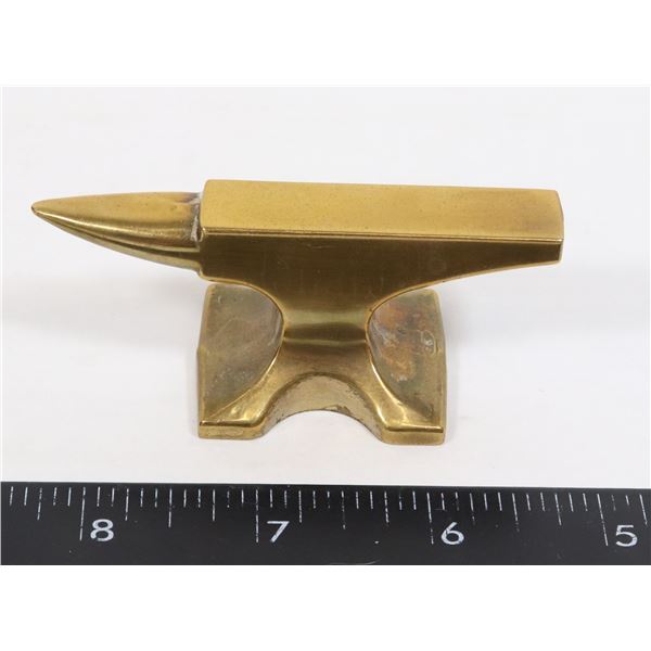 #1352 BRONZE ANVIL PAPER WEIGHT DESK DISPLAY