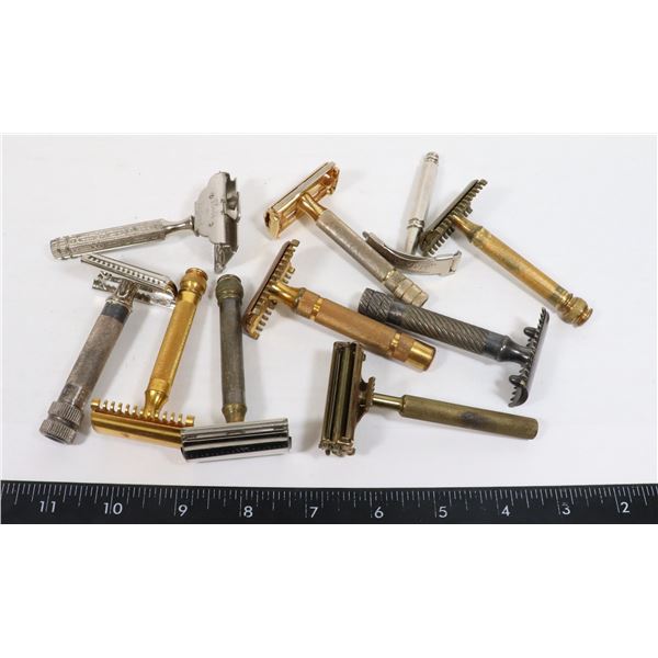 #1366 LARGE LOT OF ASSORTED VINTAGE RAZORS