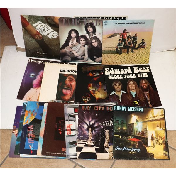 #1368 COVER ONLY LOT OF 19 VINYL RECORD INCLUDING