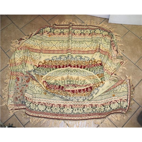 #1379 ANTIQUE 20TH TABLE CLOTH MIDDLE-EAST DESIGN