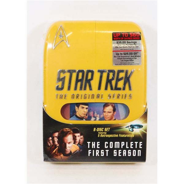 #1401 SEALED STAR TREK SEASON ONE DVD SET 8 DISCS