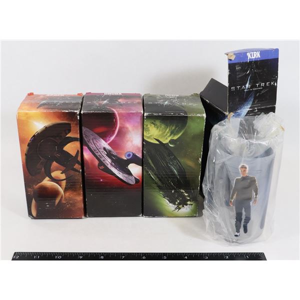 #1402 STAR TREK COMPLETE 4 GLASS SET BOXED 2008