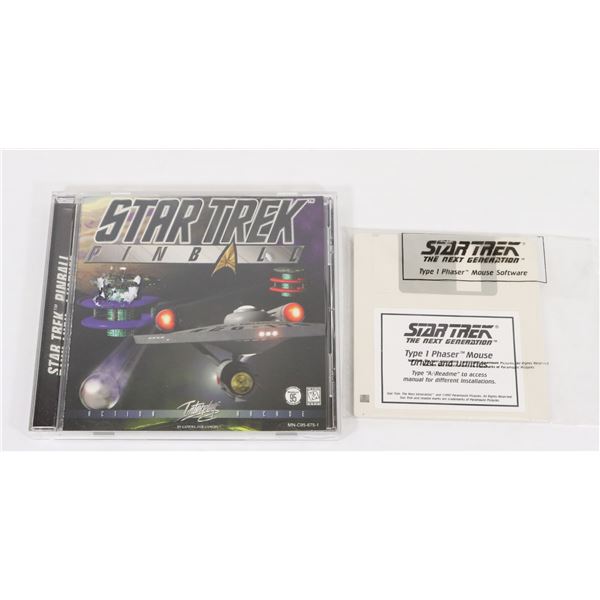 #1415 STAR TREK PINBALL CDROM + MOUSE DISK LOT