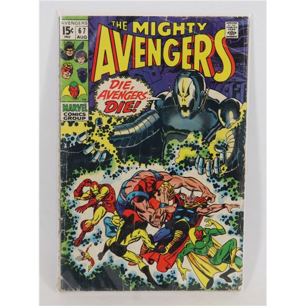 #1443 MARVEL COMICS THE MIGHT AVENGERS #67 1969
