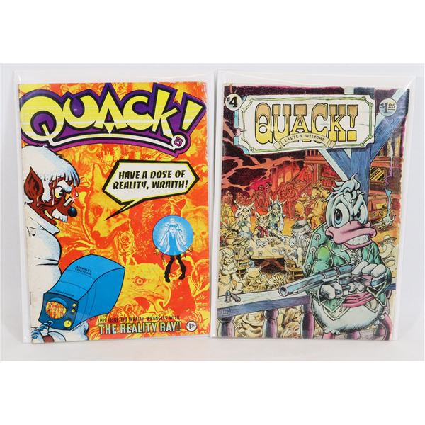 #1487 STAR REACH COMICS QUACK! #4 + #5 1977