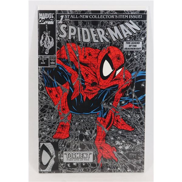 #1496 MARVEL COMICS SPIDER-MAN #1 AUG 1990 SILVER