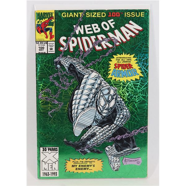 #1505 MARVEL COMICS WEB OF SPIDER-MAN #100 1993