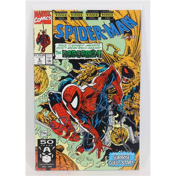 #1508 MARVEL COMICS SPIDER-MAN #6 JANUARY 1990
