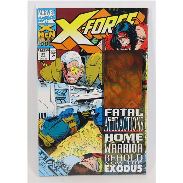 #1515 MARVEL COMICS X-FORCE #25 1993 HOLOGRAPHIC