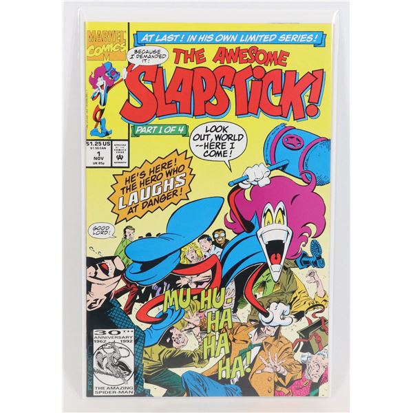 #1520 MARVEL COMICS AWESOME SLAPSTICK! #1 1992
