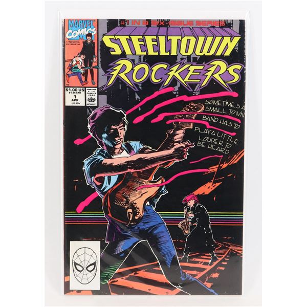 #1526 MARVEL COMICS STEELTOWN ROCKERS #1 1990