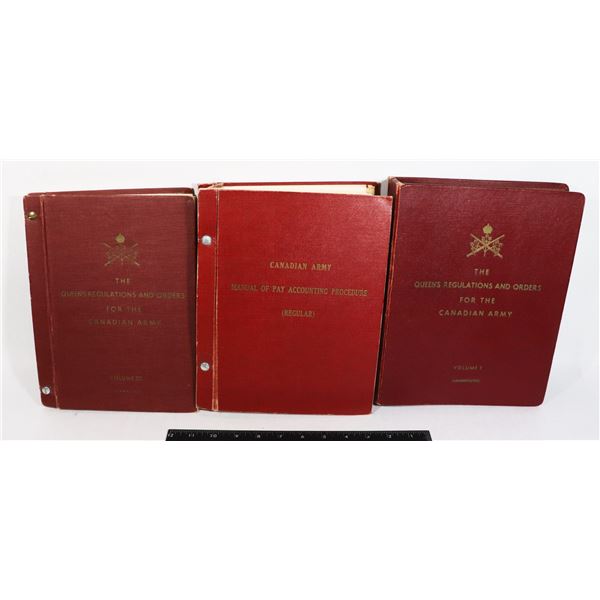 LOT OF 3 CANADIAN ARMY MANUALS COLD WAR