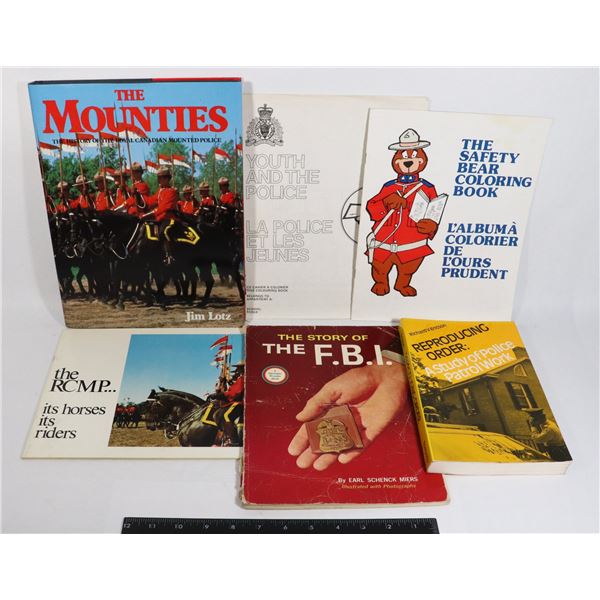 LOT OF 6 POLICE BOOKS  MAGAZINES INCLUDING