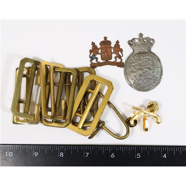 LOT OF 2 EUROPEAN MILITARY INSIGNIA