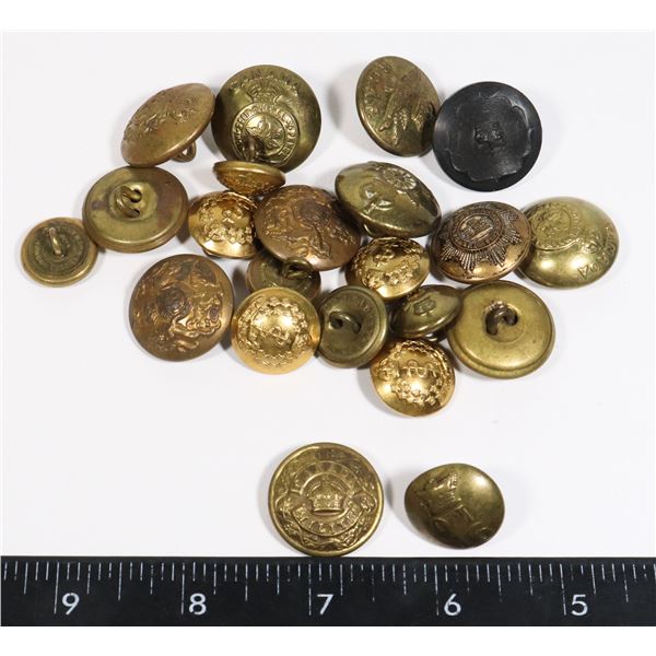 CANADIAN BRITISH MILITARY BUTTONS WW1 WW2