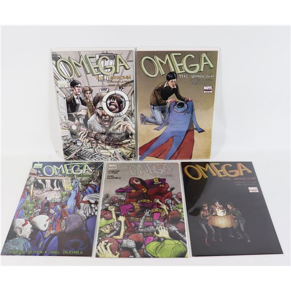 MARVEL COMICS LOT OF 5 OMEGA THE UNKNOWN