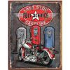 Image 1 : Last Stop Gasoline 12.5in x 16in Tin Sign