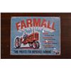 Image 1 : Farmall 12.5in x 16in Tin Sign