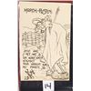 Image 2 : Black & White Artist Signed German Military Comic Postcards 70+