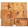 Image 2 : Novelty - Black Americana Leather Antique Postcards 16 Cards