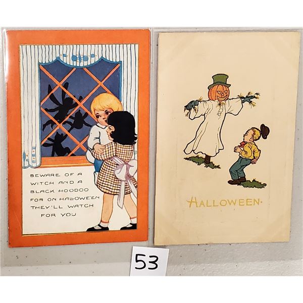 Halloween Holiday Greeting Postcards 4