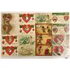 Image 2 : Valentine Holiday Greeting International Art Postcards Approx. 35