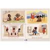 Image 2 : Signed Artist Lewin Black Comic Postcards 12