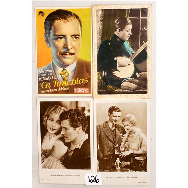 Real Photo Ronald Colman Silent Movies Postcards 15