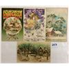 Image 2 : Novelty - Christmas Hold To Light Holiday Greeting Postcards 7