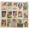 Image 2 : Patriotic Postcards With Flags 35 Postcards