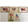 Image 1 : Novelty - Silk USA Flag Postcards 5