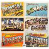 Image 1 : Large Letter Linen 75+ Postcards