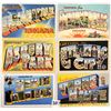 Image 2 : Large Letter Linen 75+ Postcards