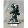Image 2 : Vintage Inuit Soap Stone Carving Signed Mark Parkinson. Approx. 8" H