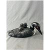 Image 3 : # 175/3000 CWG "Gosset Loon With Chicks" Canada. Approx.10" L & Very NiceVintage Hand Carved & Paint