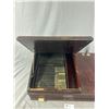 Image 2 : Vintage Sundstrend Speed Wood Cash Drawer w/ Built In Filing System On Top. Keys Included . Approx.
