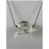 Image 2 : Vintage .925 Sterling Silver w/Gem Stone Pendant Necklace, Marked .925 BARSE
