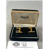 Image 2 : Pair Of Gold Swank Cufflinks In Original Case, Just Like New