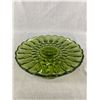 Image 1 : Vintage Anchor Hocking Fairfield Pattern, Avocado Green Cake Stand