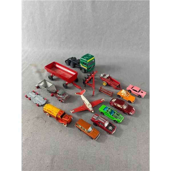 Die-Cast Collectible Cars Lot - Dinky, Hotwheels, Majorette & More